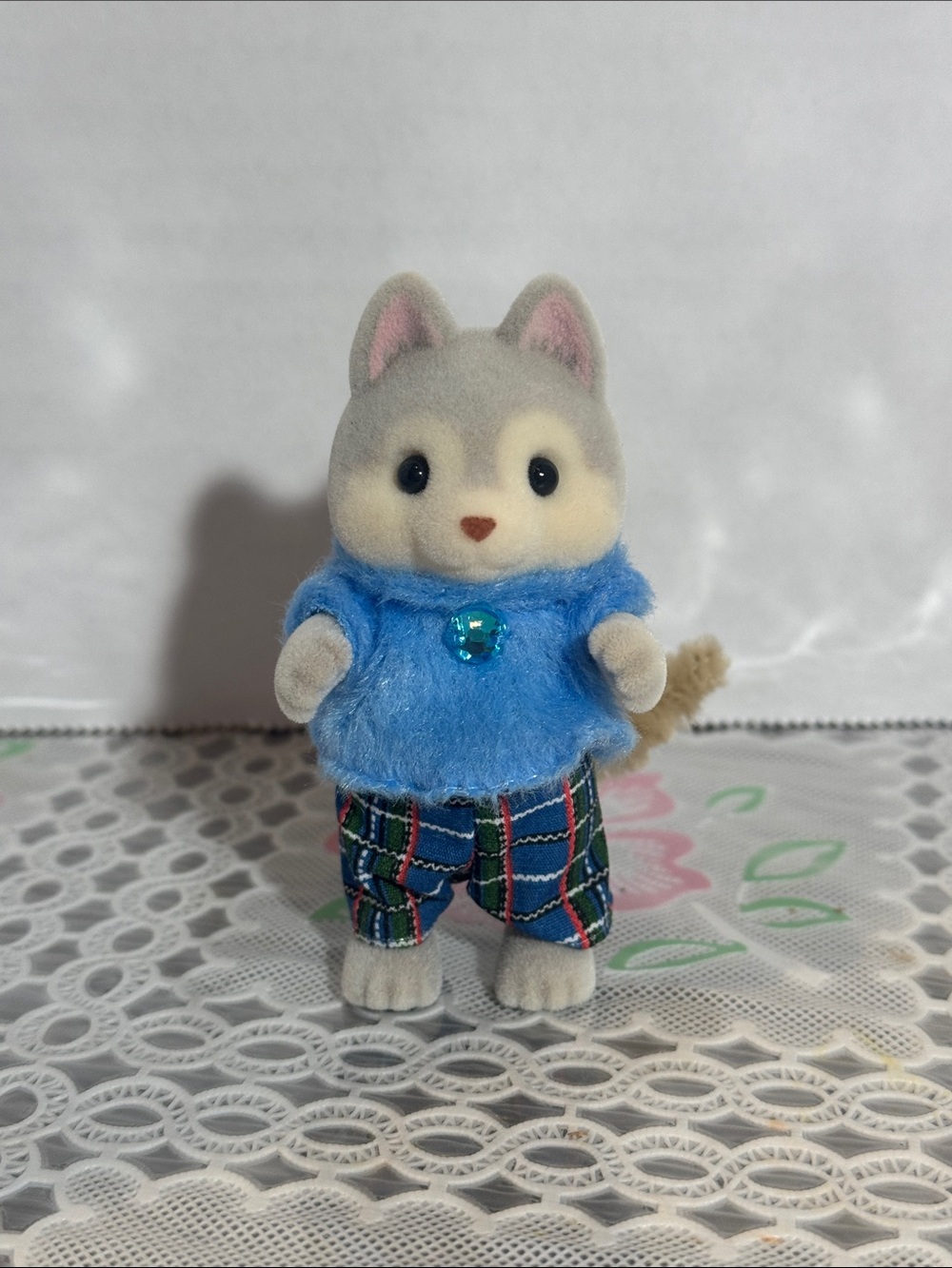Sylvanian Families Calico Critters Husky Father Doll Epoch Dog